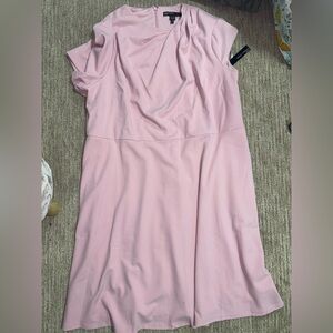 Maggy London Soft Pink Midi Dress